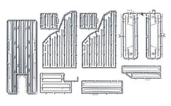 070-1999 - H0 - Super-Dachrinnen-Set